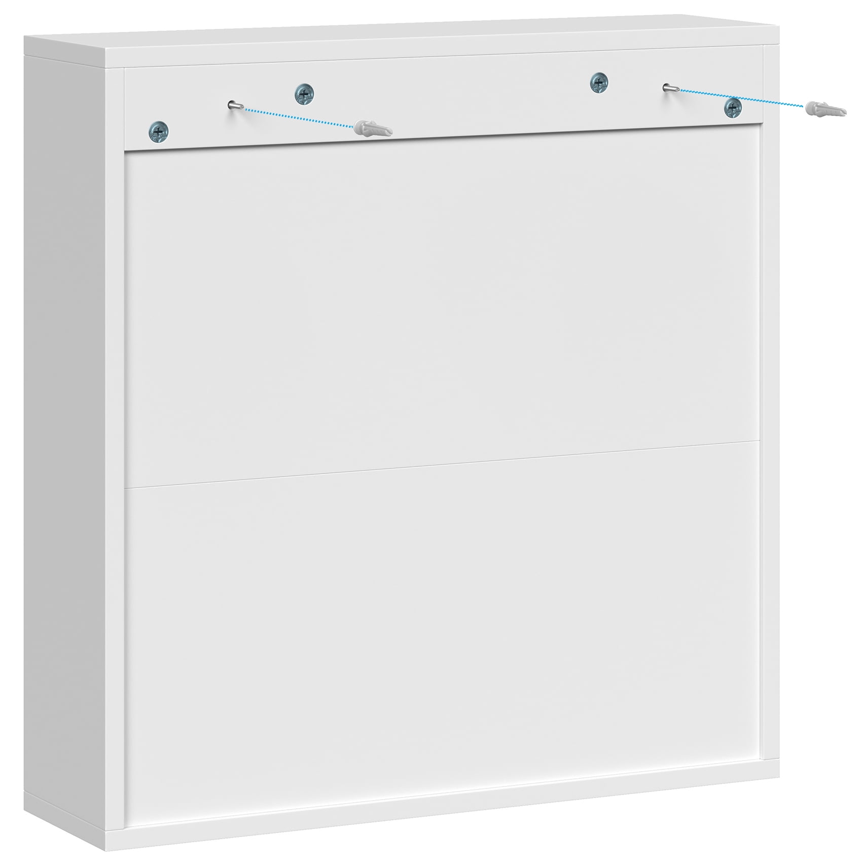 JOZ Medicine Cabinet With Mirror Bathroom Organizer, Double Door Wall Mounted Storage Mirror Cabinet with Adjustable Shelves, White