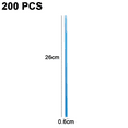 thumbnail image 2 of 200 PCS Flexible Plastic Drinking Straws, Extra Long Colorful Disposable Bendy Party Fancy Straws, 2 of 5