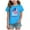 Blue, variant on Girls Usa Shirt Girls Summer T Shirt Trendy Graphic Short Sleeve Concert Tee Country Music T Shirt for Kids (Light Pink,Size 7-8 Years)