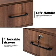 BarberPub Locking Wall Mount Styling Station Barber Beauty Spa Salon Cabinet 5012