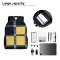 thumbnail image 6 of Single Side Full Backpack 16.1×11.8×4.5in Large Capacity Breathable Shoulder Belt Leisure Simple And Strong Bearing Capacity Argyle Plaid Cornflowerblue_4, 6 of 8