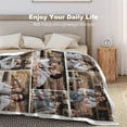 thumbnail image 6 of Custom Blanket with Picture, Customized Throw Photo Blankets Personalized Birthday Gifts for Women, Mother in Law, Grandma Family Anniversary Christmas - 9 Photos Collage, 6 of 6