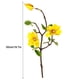 thumbnail image 2 of Ramo de flores de simulación de rama de flores artificiales de 3 cabezas con hojas Decoración floral de la oficina en casa, amarillo Inevent HA7281-02B, 2 of 6
