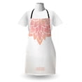 thumbnail image 3 of Floral Apron, Simple Lotus Flower and Dots with Typography, Unisex Kitchen Bib with Adjustable Neck for Cooking Gardening, Adult Size, Blush and Off White, by Ambesonne, 3 of 4