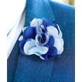thumbnail image 2 of Vittorio Vico Mens Formal Two-Tone Flower Lapel Pin: Flower Pin Suit Accessories Pins for Suit or Tuxedo, 2 of 7