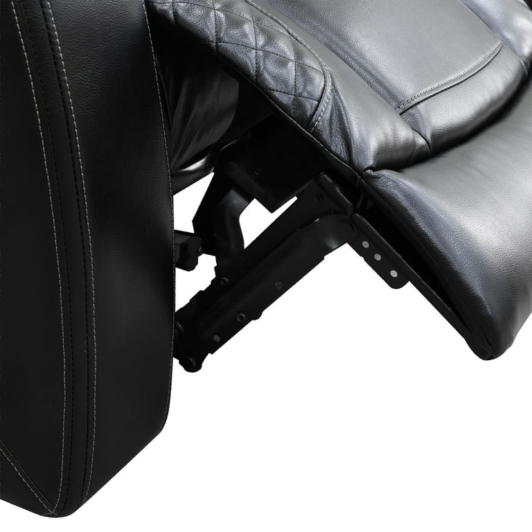 Gewnee Power Recliner Chair, Black Air Leather with USB & Massage photo 8