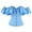 Blue, variant on White Corset Tops For Women Jacquard Off Shoulder Satin Ruffle Hook Closure Bustier Waist Cinching Bust Support Elegant Body Shaper Top White Corset Dress XXL