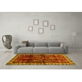 thumbnail image 3 of Ahgly Company Indoor Square Persian Yellow Traditional Area Rugs, 7' Square, 3 of 4