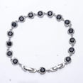 thumbnail image 2 of Black Onyx 925 Sterling Silver Tennis Bracelet 7.99" B_9730_694_29, Birthday Gift, Christmas Gift, New Year Sale, 2 of 4