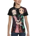 thumbnail image 4 of Demon Slayer Boys Girls T-Shirt 3d Print Graphic Short Sleeve Tee Shirt Tops For Kids Teens, 4 of 7