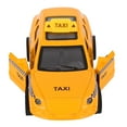 thumbnail image 2 of 1:32 Simulation Car Taxi Model Toy With Sound Light Cab Model Pull Back Child Birthday Christmas Gifts, 2 of 12
