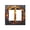 Double Toggle, variant on Peace Sign Stained Glass Art Toggle Outlet Wall Plate Decorative Electrical Outlet Light Switch Cover Switchplate