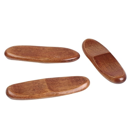 

HEMOTON 6 Pcs Japanese-style Natural Wood Chopsticks Rests Eco-friendly Dual Chopsticks Holder Fork Holder Rack (Brown)