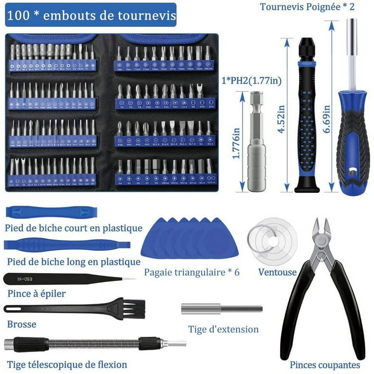 118 In 1 Professional Precision Screwdriver Set With 100 Bits