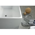 thumbnail image 5 of 59 in. Acrylic Flatbottom Freestanding Soaking Bathtub in Glossy White, 5 of 5