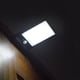 thumbnail image 2 of Lámpara solar blanca para exteriores, 48 LED, con sensor de movimiento, regulable, con control remoto inalámbrico, resistente al agua, para puerta, pasillo, patio., 2 of 5