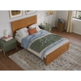 thumbnail image 2 of AFI Naples Full Solid Wood Low Profile Platform Bed with Matching Footboard, Light Toffee, 2 of 11