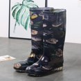 thumbnail image 5 of YUEHUA Womens Rain Boots Long Casual Fashion Outdoor Hiking Walking Gardening Waterproof Anti- Shoes Comfortable Insole Light Rain Shoes Outdoor Garden Shoes, 5 of 7