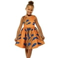 thumbnail image 6 of Girls Dress Print African Kids Round Neck Sleeveless Dress Cute Puff Skirt, 6 of 6