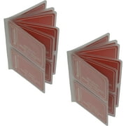 Set of 2 -Card or Picture Insert Replacement Plastic Insert for Hipster Wallets