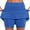 Blue, variant on HOMBOM Workout Shorts for Women Gym Green Gym Yoga Shorts Skort Solid Color Plus Size Shorts S