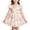 Light Pink, variant on Big Girls Dress Short-sleeve Floral Printed Fun Gentle Airy for Party Comfortable Charming Cozy Modern Dress Set