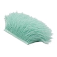 thumbnail image 3 of facefd 1 Yard Dyed Ostrich Feather Fringe Trim Ribbon Embellishment Mint green, 3 of 5