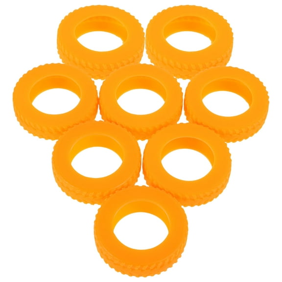 Niceauty 8Pcs Luggage Wheel Covers For Suitcase Luggage Accessories In Orange