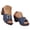 Blue, variant on Dakaela Women's Heeled Sandals Open Toe Low Chunky Heels Dress Casual Pumps Summer Backless Mules Slip on Party Wedding Shoes Black 6
