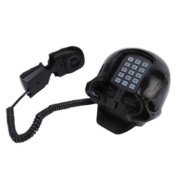 Landline Phones for Home, Skull Corded Phone, Retro Desktop Home Phone, Analog Novelty Skull Telephone for Hotel, Shops, Party