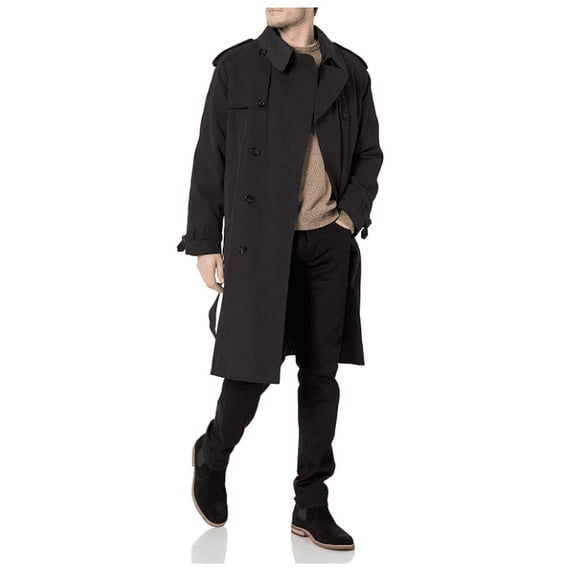 London Fog - Iconic Trench - Black, 42R
