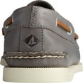 thumbnail image 4 of Men's Sperry Top-Sider Authentic Original 2-Eye Whisper Boat Shoe Grey Soft Leather 9 M, 4 of 6