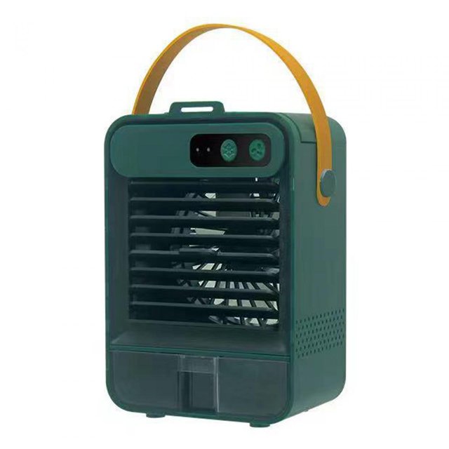 Aire acondicionado portátil Humidificador ultrasónico Soporte de teléfono ajustable de 3 velocidades Ventilador de refrigeración Enfriador de Sunnimix Aficionado al senderismo