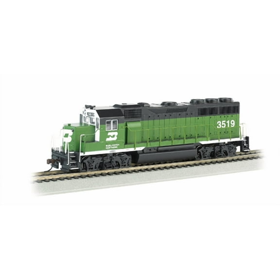 Bachmann-EMD GP40 - Standard DC -- Burlington Northern #3519 (Cascade Green, bla