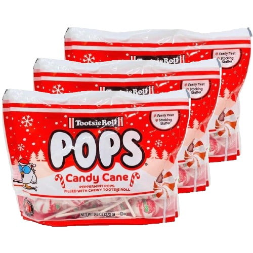 Tootsie Pops Candy Cane 9.6 oz. Bag