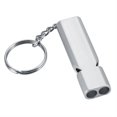 thumbnail image 5 of 2-Pack Durable Stainless Steel Dog/Parrot Whistle - Random Color, Training Aid with Sound Frequency Reflex-SaoZ, 5 of 5