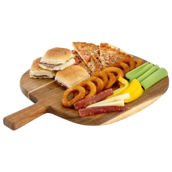 Elama 13 Inch Acacia Wood Serving Butcher Cutting Board with Handle
