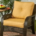 thumbnail image 3 of Sunbrella 2-Piece Outdoor Deep Seat Cushion Set in Canvas Wheat, 3 of 10