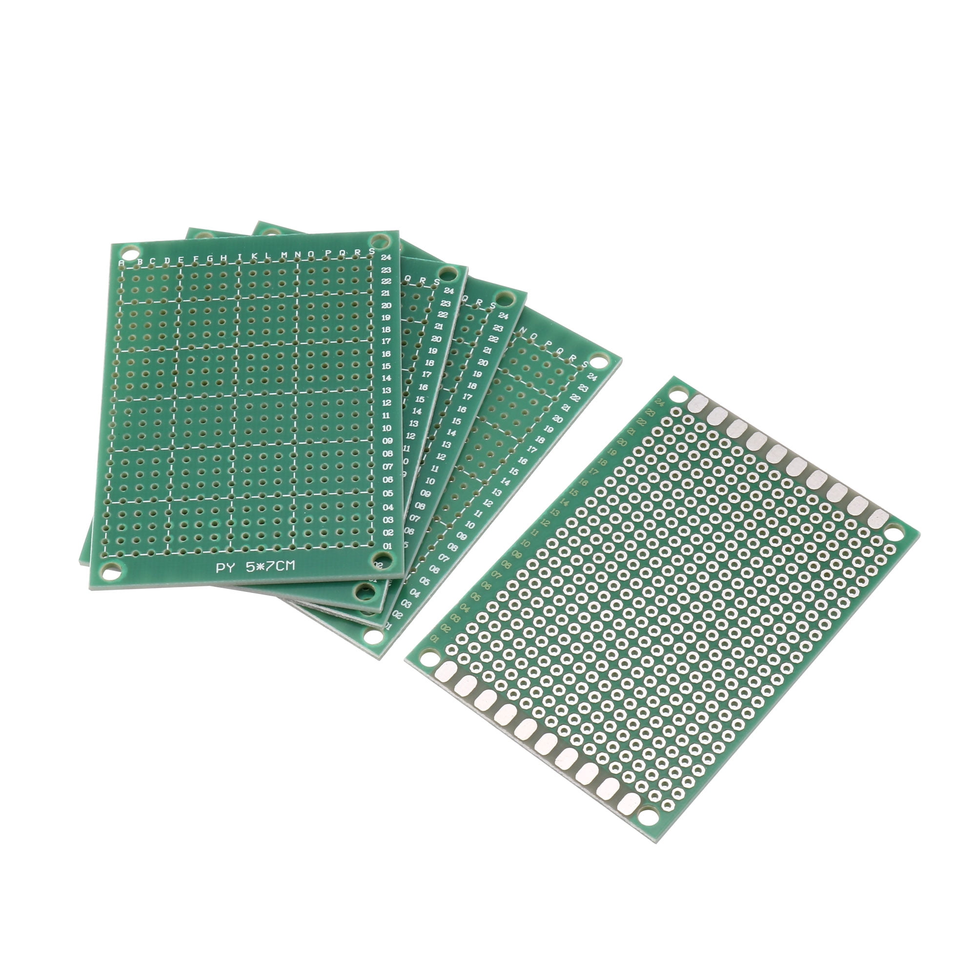 uxcell 5x7cm Single Sided Universal Printed Circuit Board for DIY Soldering 5pcs 
