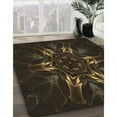thumbnail image 3 of Ahgly Company Machine Washable Indoor Round Transitional Midnight Gray Area Rugs, 4' Round, 3 of 7