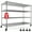 Chrome, variant on TrumanPick 48"W x 24"D x 81"H Wire Storage Shelves with Wheels 3000 LBS Capacity Heavy Duty NSF Certified Garage Shelving Unit, 5-Tier Adjustable Rolling Metal Shelf for Warehouse Pantry, Chrome