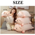thumbnail image 5 of Soft Fat Pig Plush Hugging Pillow, Cute Pig Stuffed Animal Toy Gifts for Bedding, Kids Birthday, Valentine, Christmas (Open Eyes,15.7in), 5 of 5