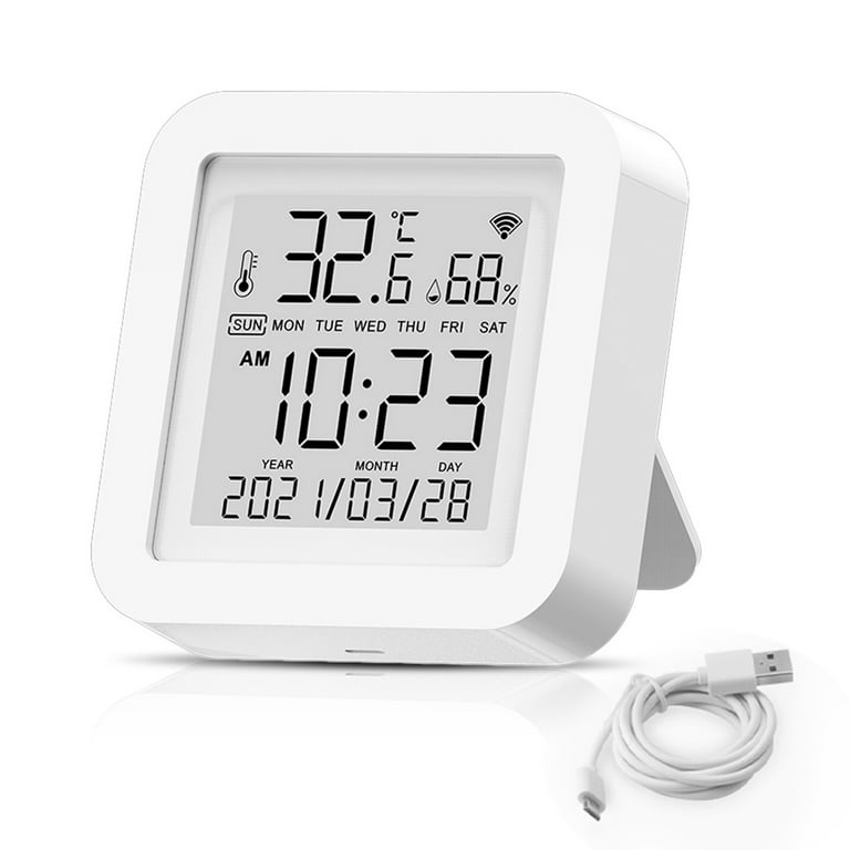 TUYA WiFi Humidity Temperature Monitor: Smart Hygrometer Thermometer F –  vacpi