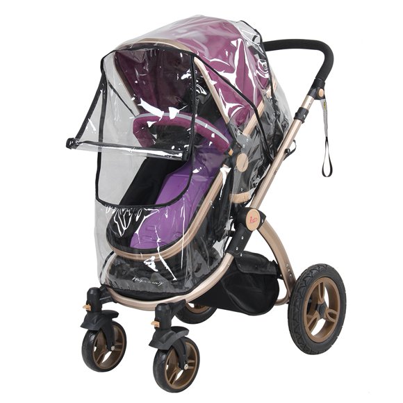 Sonew Baby Pushchair Shield, Stroller Rain Cover,1PC PVC Universal Waterproof Baby Stroller Rain Cover Dust Wind Shield Pram Accessory