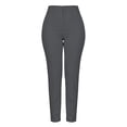 thumbnail image 5 of hlysgo Women's Casual Dress Pants Pleated Elastic Waist Soft Fitness Trousers Work Business Officewear Pant with Pockets Dark Gray,2xL, 5 of 5