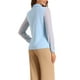 thumbnail image 3 of BLUSA V DE CUELLO DE LENGUA INSPIRADA CHIC PARA MUJER CON MALLA EN EL PANEL Y MANGAS DE LANTERNA, CAMISA ELEGANTE PARA OFICINA TALLA XL AZUL CLARO, 3 of 6