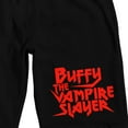 thumbnail image 2 of Buffy the Vampire Slayer Title Logo Men's Black Graphic Lounge Shorts, 2 of 5