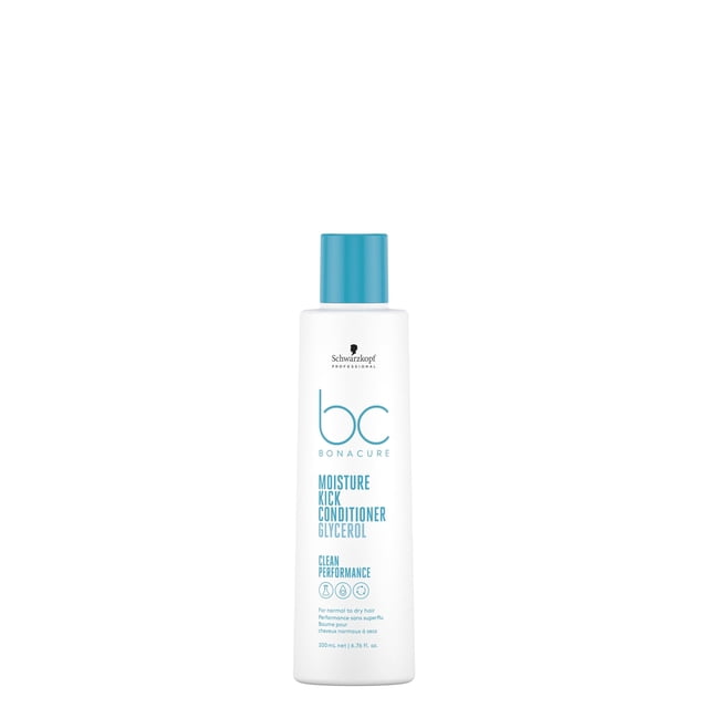 Schwarzkopf Professional BONACURE - Moisture Kick Acondicionador Glicerol 200 ml, Acondicionador Hidratante, Sensación de Cabello Ligero y Sano, Mejora la Manejabilidad, Acondiciona y Desen