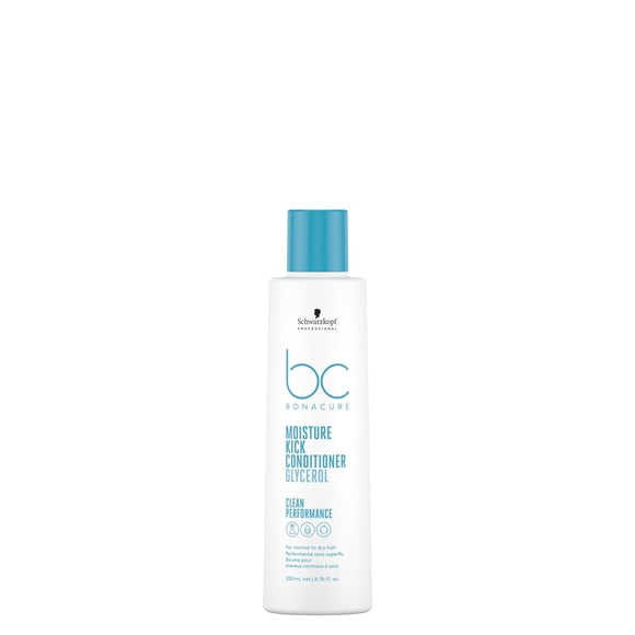 Schwarzkopf Professional BONACURE - Moisture Kick Acondicionador Glicerol 200 ml, Acondicionador Hidratante, Sensación de Cabello Ligero y Sano, Mejora la Manejabilidad, Acondiciona y Desen