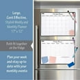 thumbnail image 2 of 2 PCS Magnetic Daily Chore Chart Dry Erase Refrigerator 17x12 with 4 Markers, 2 of 8